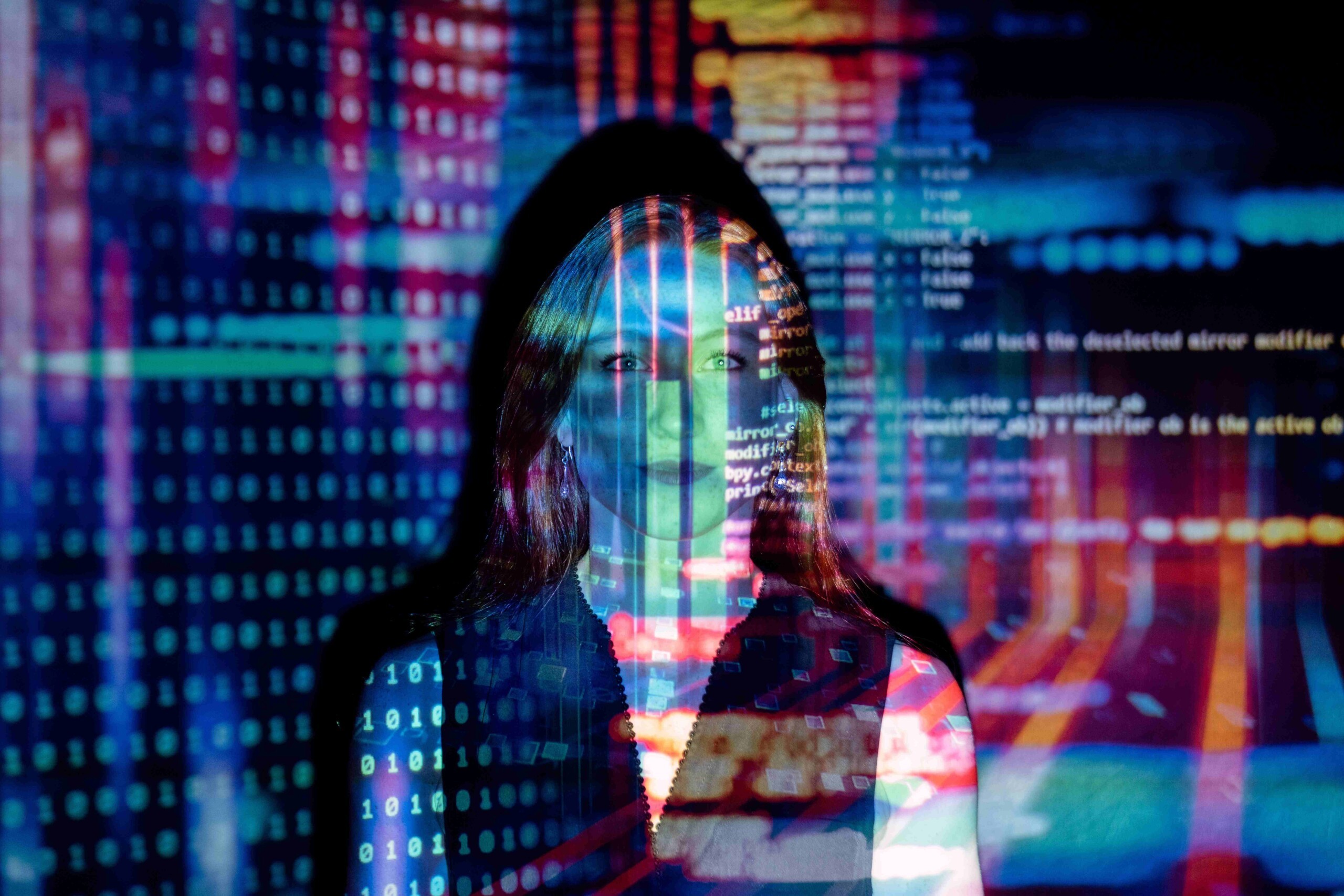 Woman and data